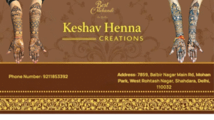 Best Mehandi Artist near me In Delhi
